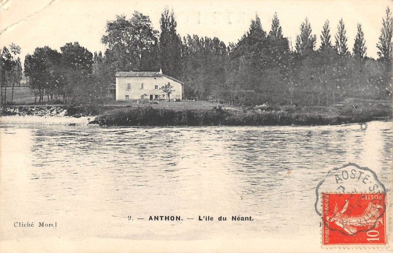 Carte postale ancienne Anthon L'Ile Du Neant