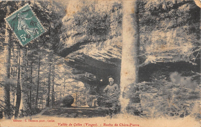 Carte postale ancienne Vallee De Celle Roche De Chere Pierre