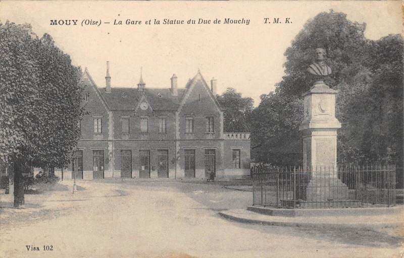 Carte postale ancienne Mouy La Gare à Mouy