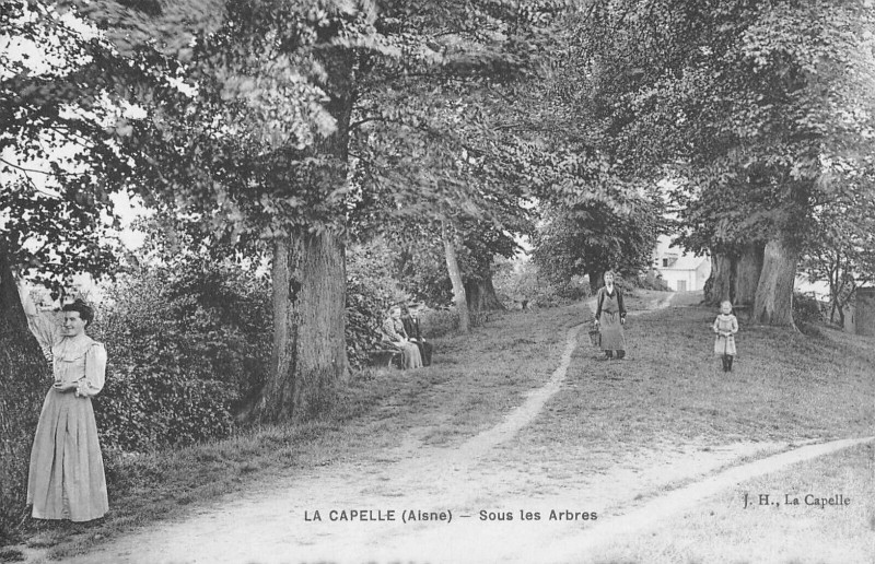Carte postale ancienne La Capelle Sous Les Arbres à La Capelle