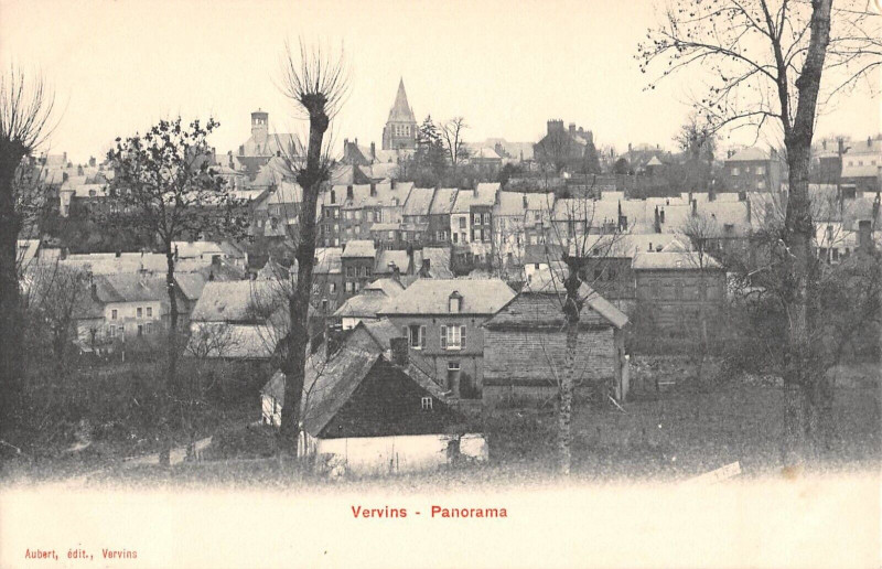 Carte postale ancienne Vervins Panorama à Vervins