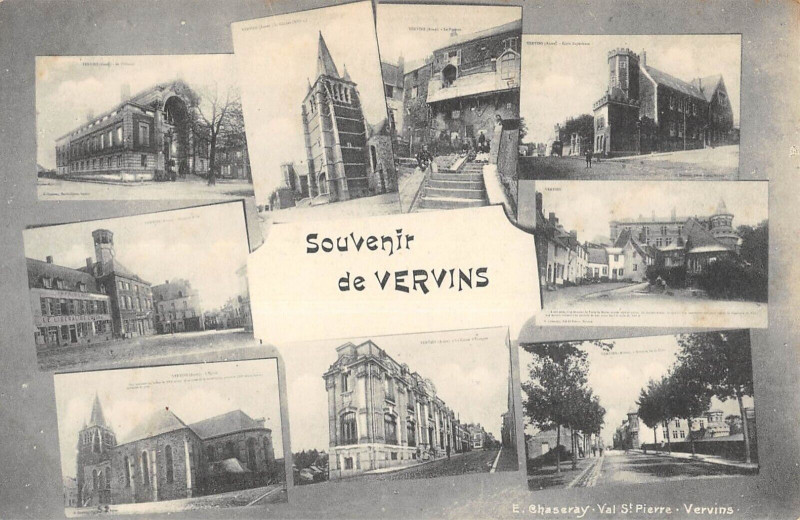 Carte postale ancienne Souvenir De Vervins à Vervins