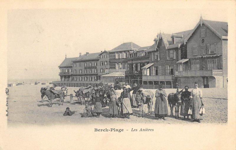 Carte postale ancienne Berck Plage Les Anieres à Berck