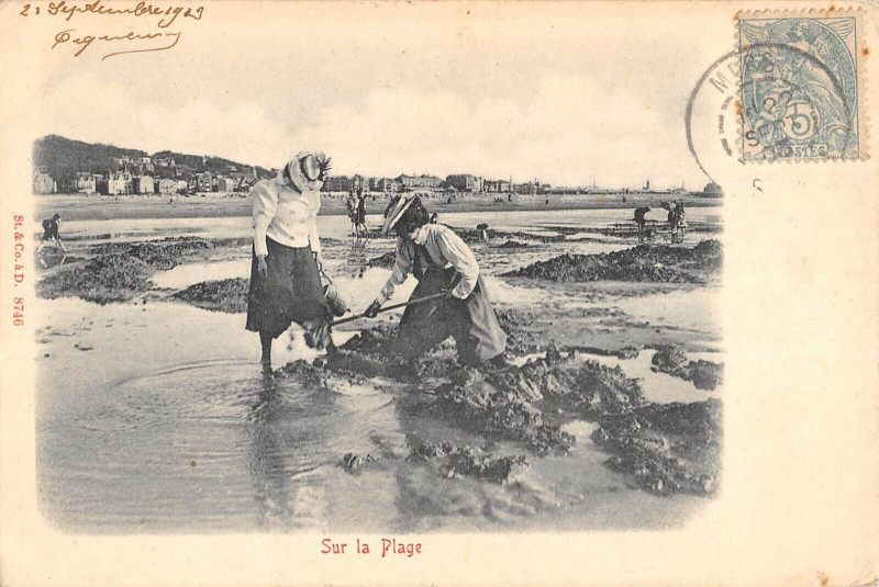 Carte postale ancienne Sur La Plage