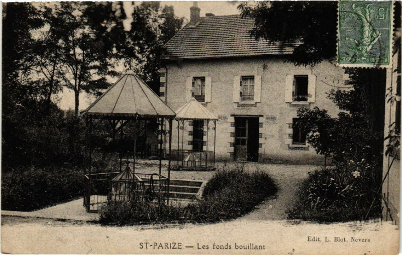 Carte postale ancienne Saint-Peize - Les fonds bouillant