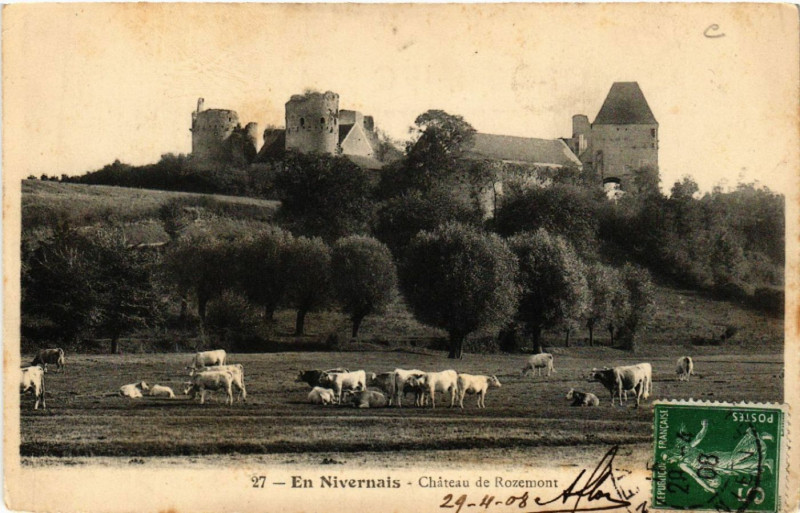 Carte postale ancienne En Nivernais - Chateau de Rozemont
