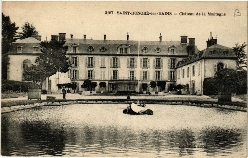 Carte postale ancienne Saint-Honore-les-Bains - Chateau de la Montagne