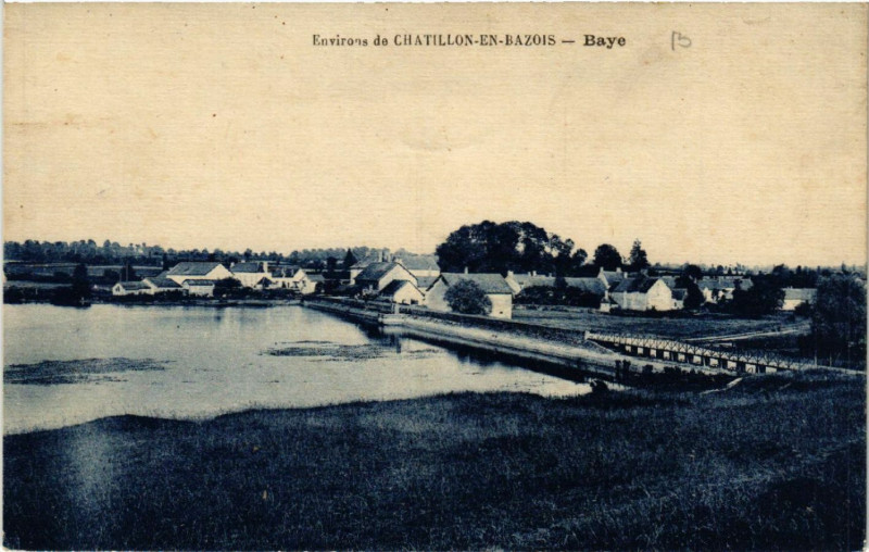 Carte postale ancienne Env. de Chatillon-en-Bazois - Baye