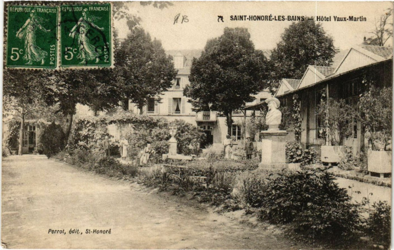 Carte postale ancienne Saint-Honore-les-Bains - Hotel-Vaux-Martin