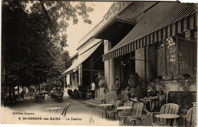 Carte postale ancienne Saint-Honore-les-Bains - Le Casino