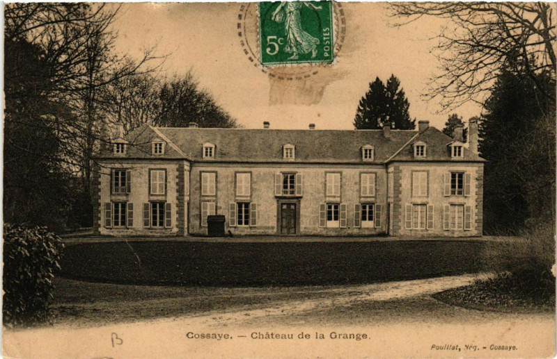 Carte postale ancienne Cossaye - Chateau de la Grange à Cossaye