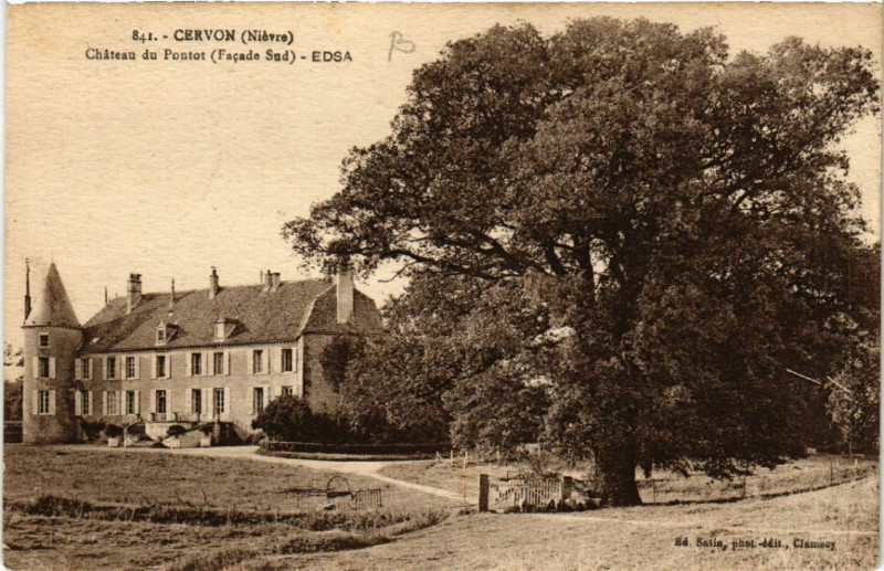 Carte postale ancienne Cevron - Chateau du Pontot - Edsa