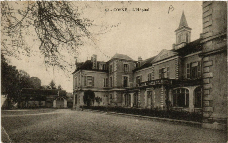 Carte postale ancienne Cosne - L'Hopital