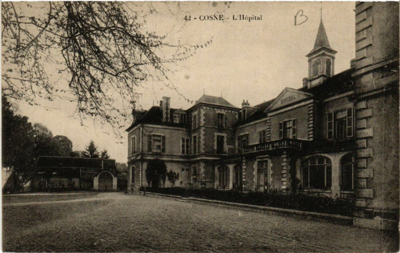 Carte postale ancienne Cosne - L'Hopital