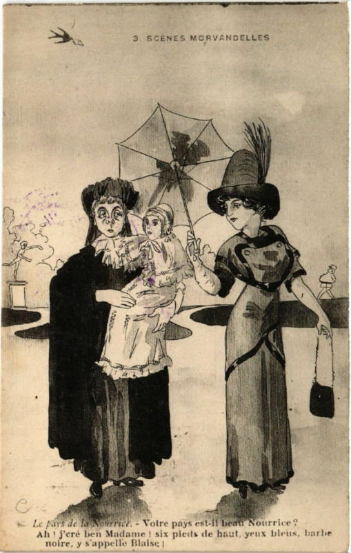 Carte postale ancienne Scenes MORVANDELLEs