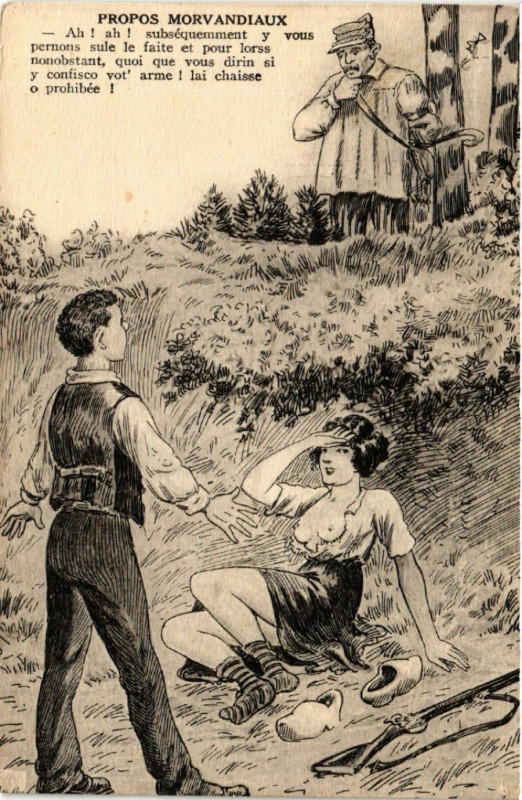 Carte postale ancienne Propos Morvandiaux