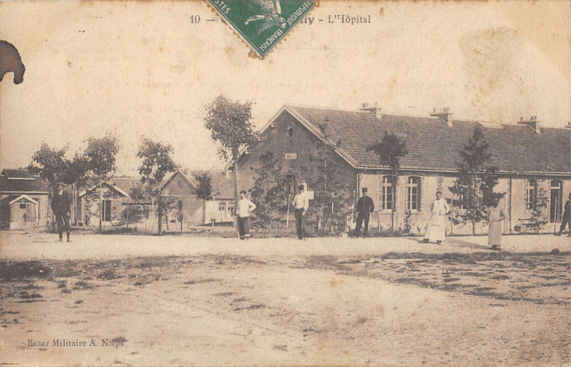Carte postale ancienne Camp De Mailly Hopital