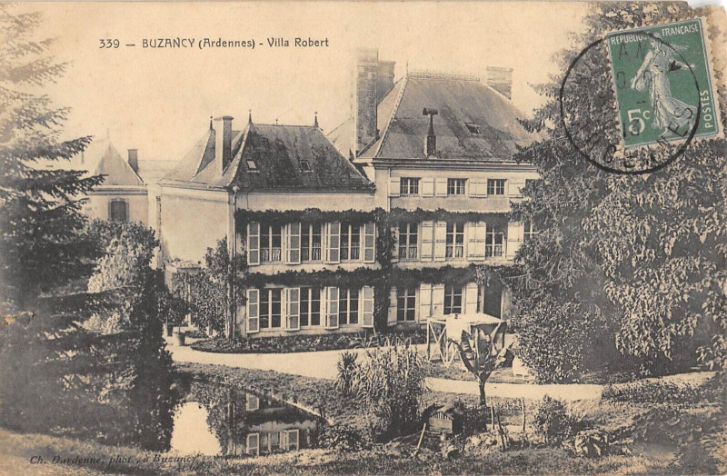 Carte postale ancienne Buzancy Villa Robert à Buzancy