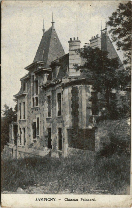 Carte postale ancienne Sampigny Chateau Poincare à Sampigny