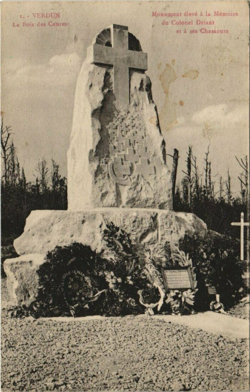 Carte postale ancienne Verdun La Bois des Caures à Verdun