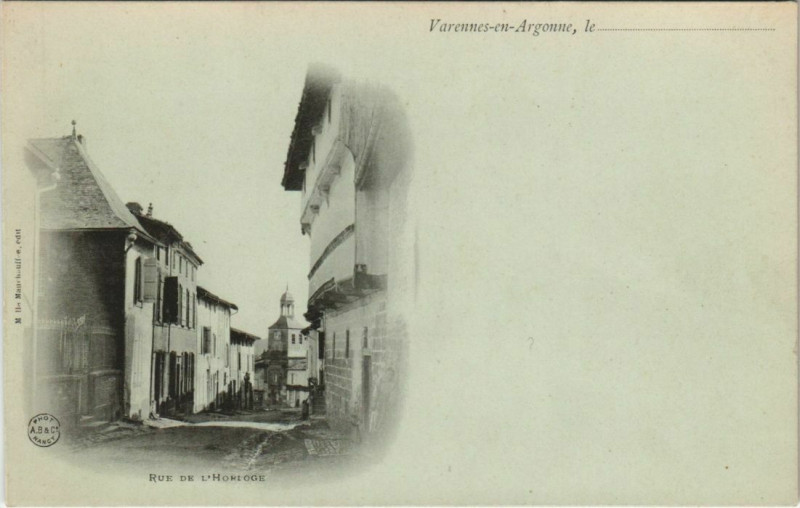 Carte postale ancienne Varennes-en-Argonne Rou de Honiogue à Varennes-en-Argonne