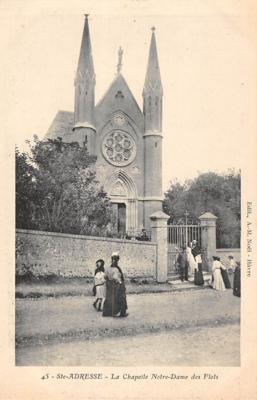 Carte postale ancienne Sainte Adresse La Chapelle Notre Dame Des Flots à Sainte-Adresse