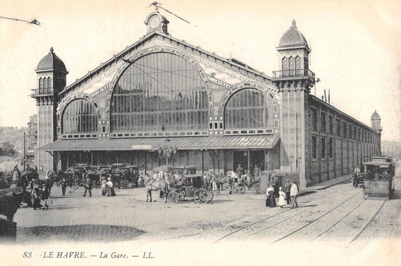 Carte postale ancienne Le Havre La Gare au Havre