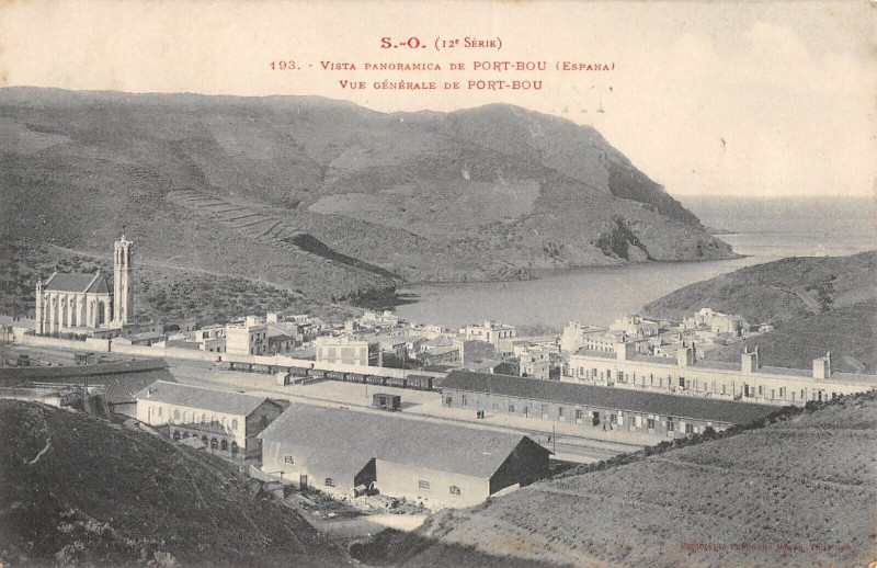 Carte postale ancienne Vue Generale De Port Bou