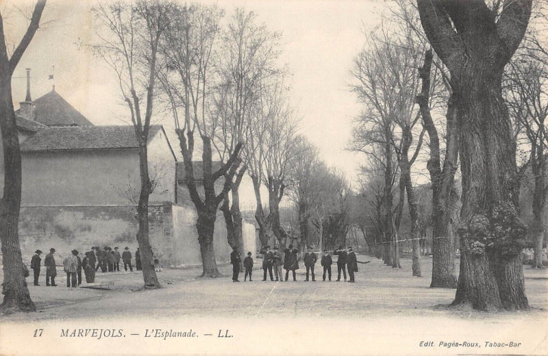 Carte postale ancienne Marvejols L'Esplanade à Marvejols