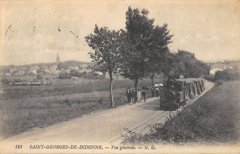 Carte postale ancienne Saint Georges De Didonne Vue Generale (Train à Saint-Georges-de-Didonne