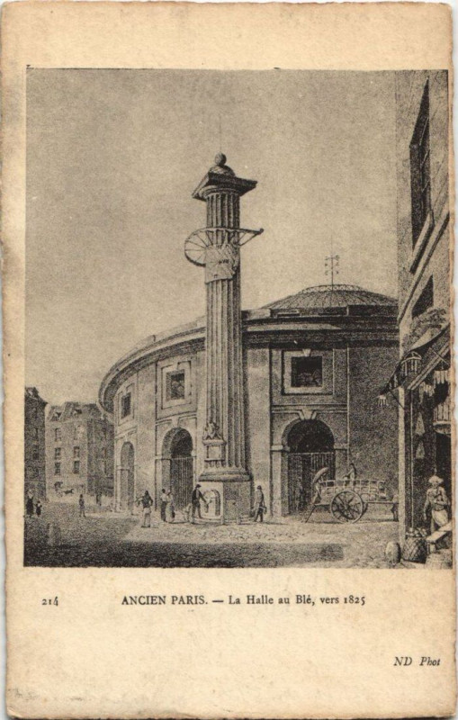 Carte postale ancienne Ancien Paris Halle au Ble