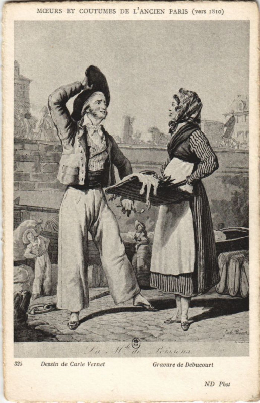 Carte postale ancienne Ancien Paris Moeurs et Coutumes