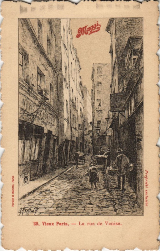 Carte postale ancienne Ancien Paris Rue de Venise