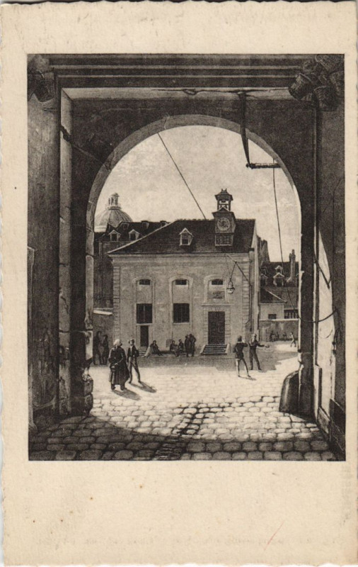 Carte postale ancienne Ancien Paris College Sainte-Barbe à Paris