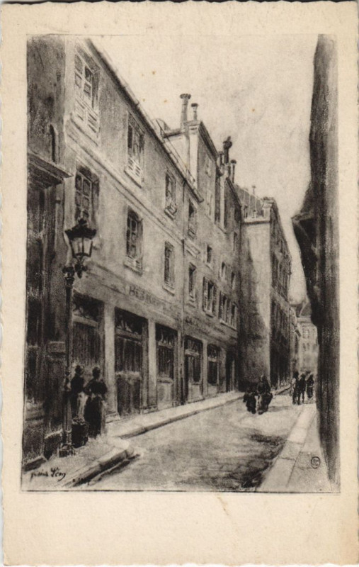 Carte postale ancienne Ancien Paris 17, Rue Visconti