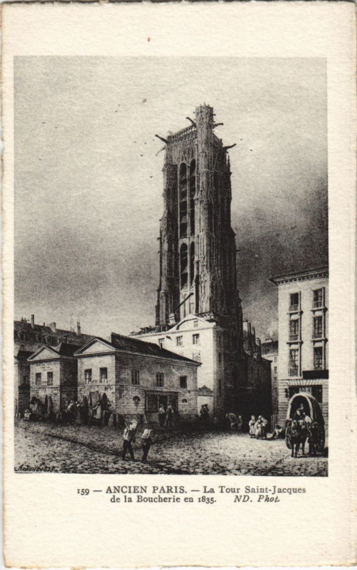 Carte postale ancienne Ancien Paris Tour Saint-jacques