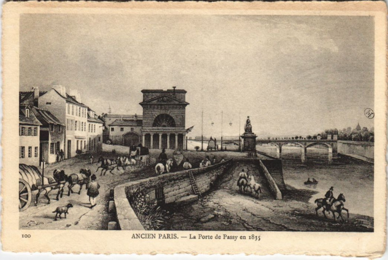 Carte postale ancienne Ancien Paris Porte de Passy