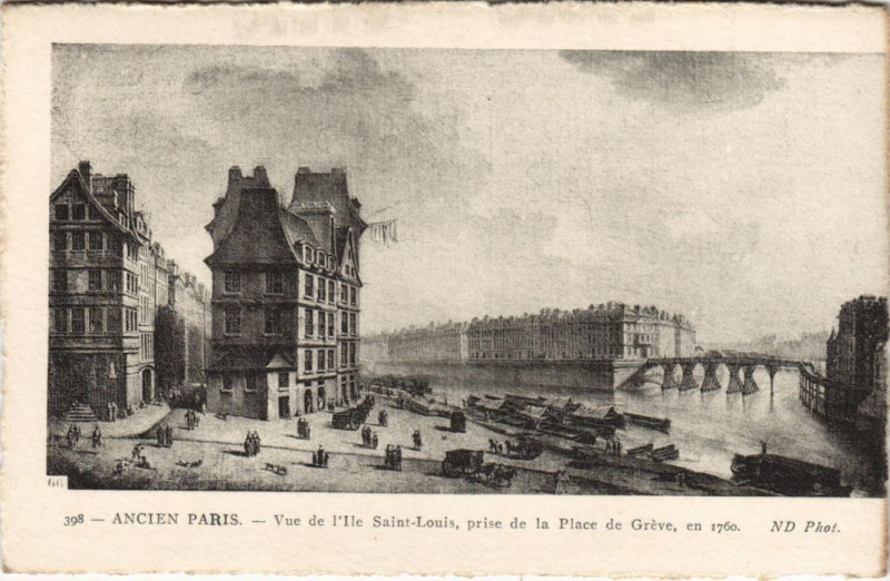 Carte postale ancienne Ancien Paris Ile Saint-Louis