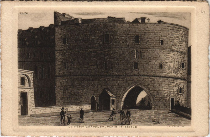 Carte postale ancienne Ancien Paris Le Petit Chatelet