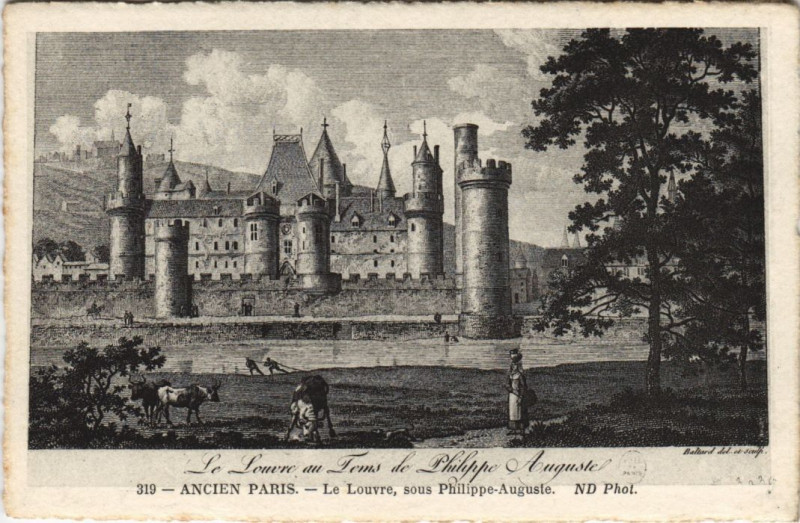 Carte postale ancienne Ancien Paris Le Louvre