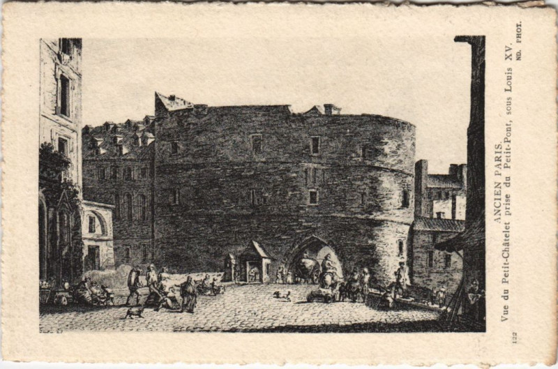 Carte postale ancienne Ancien Paris Cue du Petit Chatelet