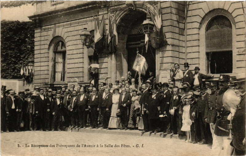 Carte postale ancienne Sceaux Prevoyants de l'Avenir. 5 La Reception. Salle des Fetes à Sceaux