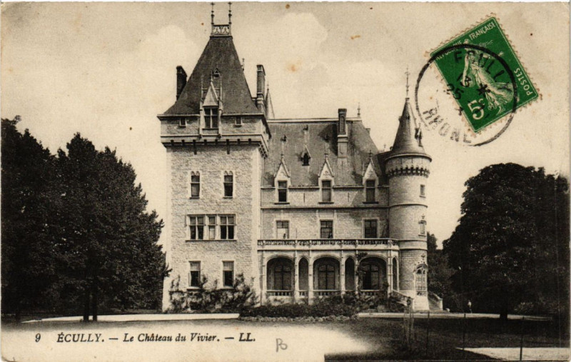 Carte postale ancienne Ecully Chateau du Vivier