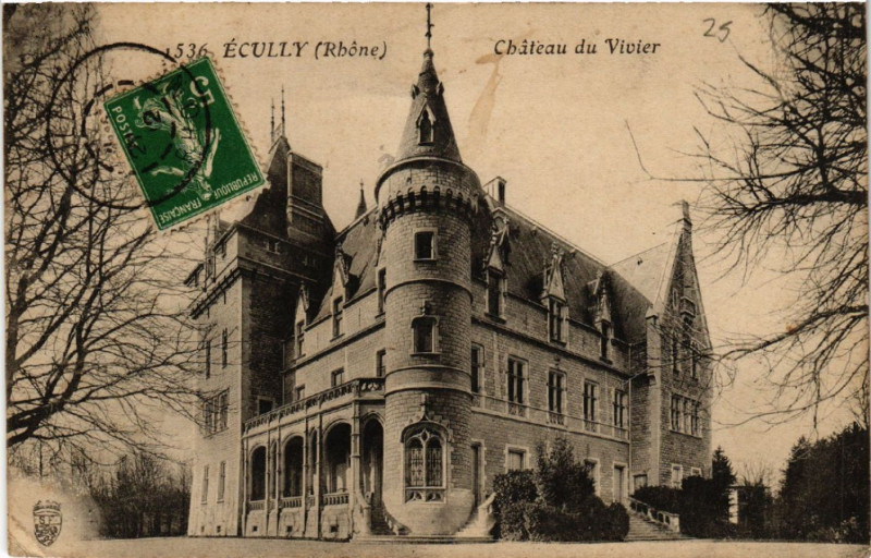 Carte postale ancienne Ecully Chateau du Vivier