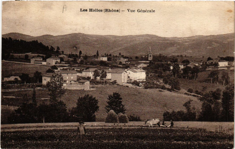 Carte postale ancienne Les Halles vue générale aux Halles