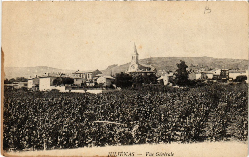 Carte postale ancienne Julienas vue générale