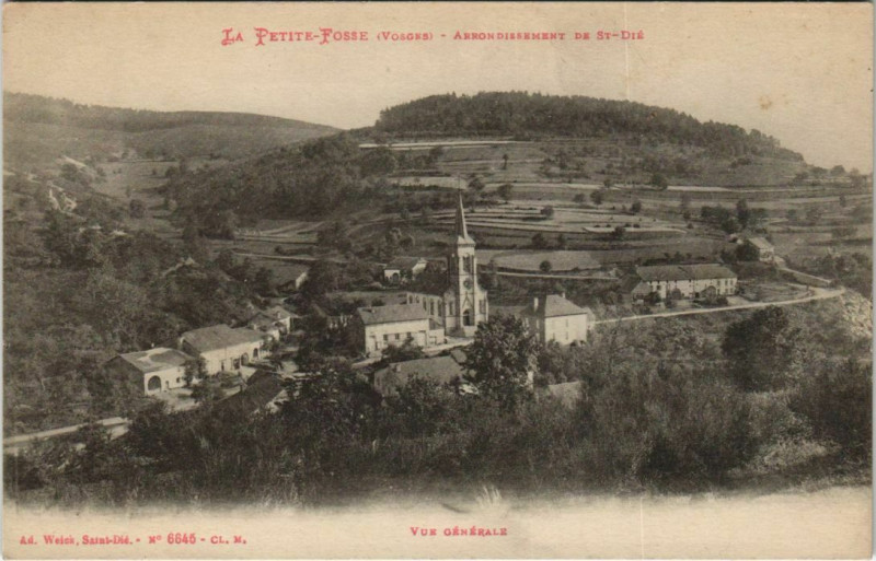 Carte postale ancienne La Petite-Fosse - Vue générale à La Petite-Fosse