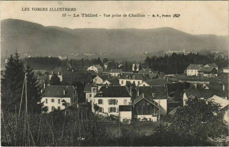 Carte postale ancienne Le Thillot - Vue prise de Chaillon au Thillot