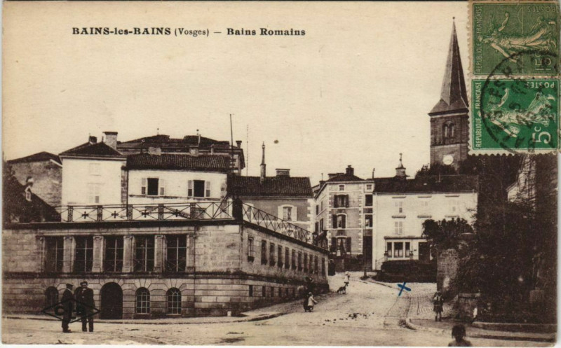 Carte postale ancienne Bains-les-Bains - Bains romains