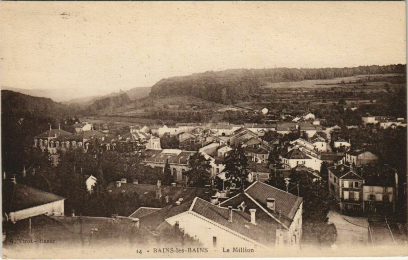 Carte postale ancienne Bains-les-Bains - Le million